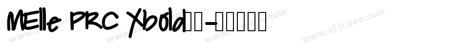 MElle PRC Xbold字体字体转换